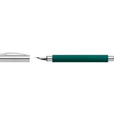 Stilou verde soft, varf M, Precious Resin Ambition Faber Castell