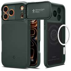 Husa de protectie pentru iPhone 17 Pro Max, Optik Armor MagSafe, Abyss Green, Spigen