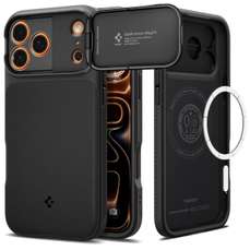 Husa de protectie pentru iPhone 17 Pro Max, Optik Armor MagSafe, black, Spigen
