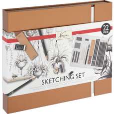 Set profesional de desen, in cutie cadou, 22 piese/set, Nassau Fine Art