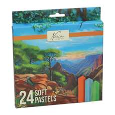 Creioane pastel soft, 24culori/set, Nassau Fine Art