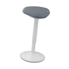 Scaun ergonomic, pozitie sezut/ in picioare, inaltime reglabila (57-82 cm), gri-pastel, Ergo Leitz