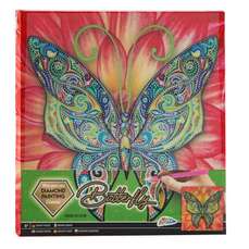 Set creativ pictura cu diamante 30x30cm, Fluture, Grafix