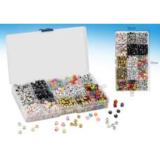 Accesorii craft - Margele alfabet cutie, 240020 Grafix