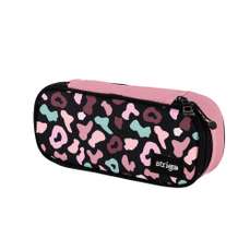 Penar neechipat, 1 fermoar, tip borseta, leopard print, Strigo SSC258