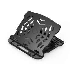 Suport pentru laptop, ajustabil, 25,5x2,2x28cm, baza pivotanta, negru, Q-Connect
