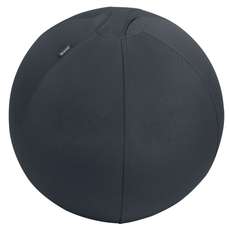 Minge ergonomica, pentru sezut sau fitness, cu functie de oprire, 55 cm, gri-carbune, Ergo Leitz