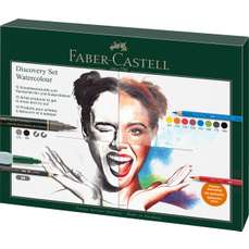 Creioane si accesorii, pentru desen umed, 12piese/set, Discovery, Faber Castell-FC117520
