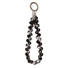 Snur telefon, de mana, Crystal Aurora, 30cm, negru, Lemontti