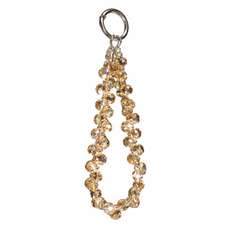 Snur telefon, de mana, Crystal Aurora, 30cm, auriu, Lemontti