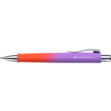 Pix retractabil, albastru, corp violet-portocaliu, XB Poly Ball, Faber Castell FC241133