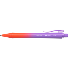 Pix retractabil, albastru, corp violet-portocaliu, XB Daily, Faber Castell FC140682