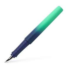 Stilou albastru-turcoaz, varf M, Poly Pen, Faber Castell FC241018