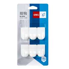 Carlig adeziv pt. 1kg, 6buc/set, Deli DLE19352