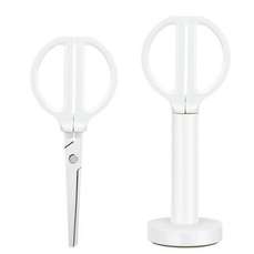Foarfeca 18 cm cu suport, alba, Deli DLENS051-WH