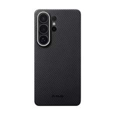 Husa de protectie pentru Samsung Galaxy S26 Ultra, Edge Ultra-Slim Case, negru/gri, Pitaka