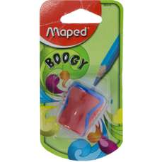 Ascutitoare simpla cu rezervor, rosu/albastru, blister, Boogy Maped - OUT