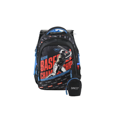 Ghiozdan scolar 38cm + borseta, Baseball, GH3520 Daco
