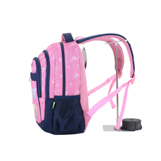 Ghiozdan scolar 41cm, roz/albastru inchis, 614006 Ecada