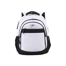 Ghiozdan scolar 46cm, alb/negru, 61449 Ecada