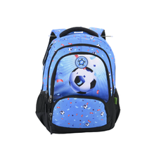 Ghiozdan scolar 41cm, albastru/negru, 614506 Ecada