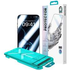 Folie sticla iPhone Air, Premium Glass Warrior Sapphire Coating, cu aplicator inclus, Benks