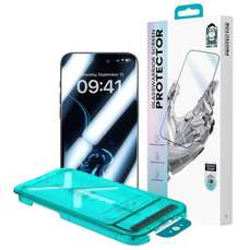 Folie sticla iPhone 17 / iPhone 16 Pro cu aplicator inclus, Premium Glass Warrior HD, Benks