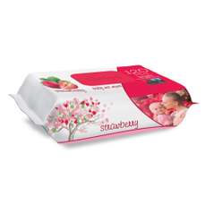 Servetele umede pentru copii, 120 buc/pachet, capac, Strawberry, Sleepy