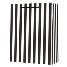 Punga cadou, dimensiuni 26×32,5×12,5 cm, alb/negru, PART074