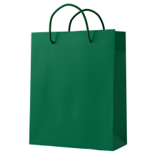 Punga cadou, dimensiuni 26×32,5×12,5 cm, verde, PART079