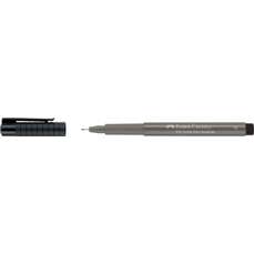 Permanent marker gri cald IV, pentru desen, schite, varf 0,5mm, Pitt Artist Pen, Faber Castell-FC167273