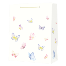 Punga cadou, dimensiuni 32,5×44,5×12,5 cm, fluturi, PART091