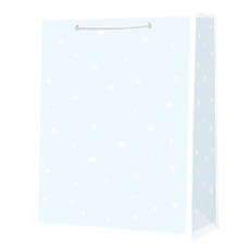 Punga cadou, dimensiuni 32,5×44,5×12,5 cm, bleu/alb, PART101