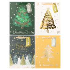 Set pungi cadou, dimensiuni 18x23x10 cm, 4buc/set, Christmas, PART041