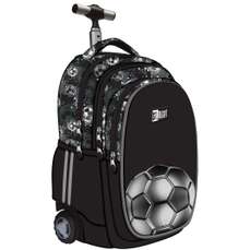Ghiozdan scolar troler 44cm, TB-01 Silver Goal, ST.RIGHT MAJEWSKI