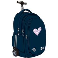 Ghiozdan scolar troler 44cm, TB-01 Moonlight Heart, ST.RIGHT MAJEWSKI