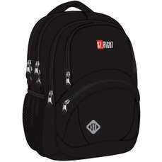Ghiozdan adolescent 42cm, BP-05 ST.Black  ST.RIGHT MAJEWSKI
