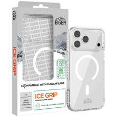 Husa de protectie pentru iPhone 17 Pro Max, clear, Ice Grip Magsafe GRS, Eiger