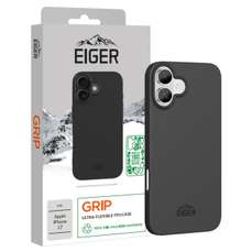 Husa de protectie pentru iPhone 17, negru, Grip GRS, Eiger