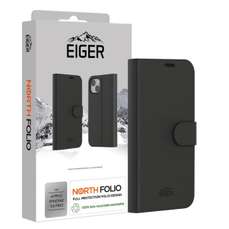 Husa de protectie pentru iPhone 16 Pro, negru, North Folio Case, Eiger
