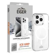 Husa de protectie pentru iPhone 16 Pro, transparent, Ice Grip Magsafe, Eiger