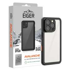Husa de protectie pentru iPhone 16 Pro, negru, Avalanche, Eiger