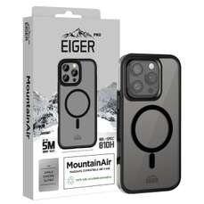 Husa de protectie pentru iPhone 16 Pro, negru, Pro MountainAir MagSafe, Eiger