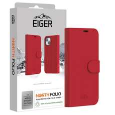 Husa de protectie pentru iPhone 16 Plus, rosu, North Folio Case, Eiger