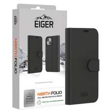 Husa de protectie pentru iPhone 16 Plus, negru, North Folio Case, Eiger