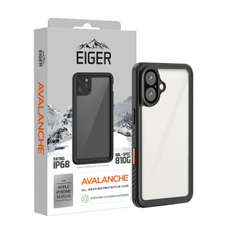 Husa de protectie pentru iPhone 16 Plus, negru, Avalanche, Eiger