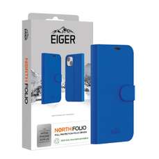 Husa de protectie pentru iPhone 16 Plus, albastru, North Folio Case, Eiger