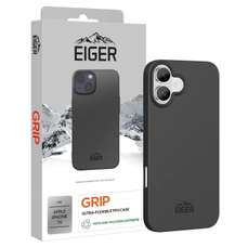Husa de protectie pentru iPhone 16, negru, grip, Eiger