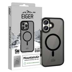 Husa de protectie pentru iPhone 16 Plus, negru, Pro MountainAir MagSafe, Eiger