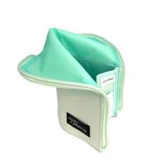 Penar neechipat, 1 fermoar, tip borseta, vertical, verde, Pouch C29578 Koh-I-Noor